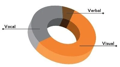 vocal verbal visual communication graph | Liddell Consulting Group #alt_tagvocal verbal visual communication graph